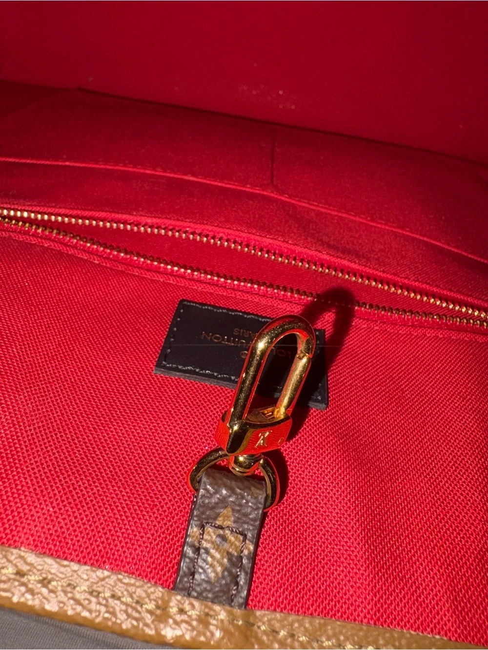 Louis Vuitton OTG GM Reverse Tote with Red Interior